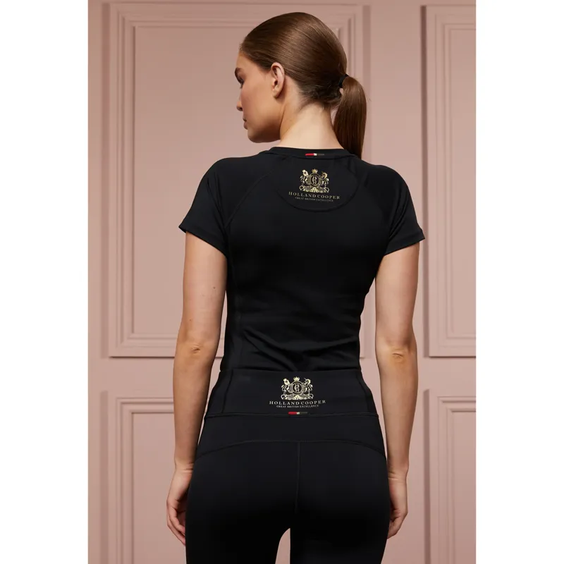 Holland Cooper Elite Performance Tee - Black-1